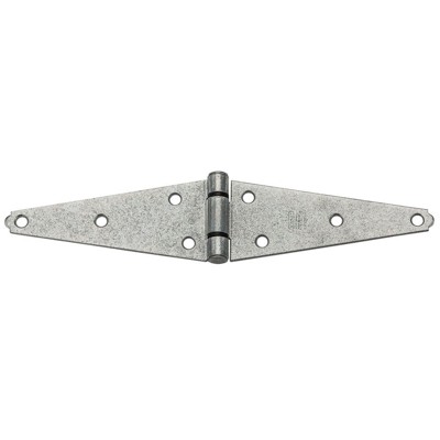 National Hardware 6 in. L Galvanized Silver Steel Heavy Duty Strap Hinge 2 pk
