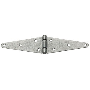 National Hardware 6 in. L Galvanized Silver Steel Heavy Duty Strap Hinge 2 pk - 1 of 1