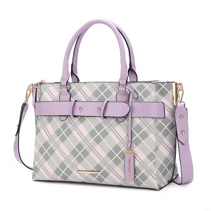 MKF Collection Vivian Plaid Women’s Satchel Bag by Mia K - 1 of 4