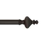 Hastings Home 1 inch Curtain Rod with Finials (Bronze)