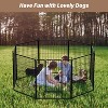 Gulches Sturdy 32" Tall Dog Playpen Black with 8 Rustproof Panels - Indoor/Outdoor Use for All Dog Sizes - 4 of 4