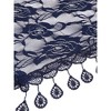 INSPIRE CHIC Lace Rose Floral Tassel Mesh Triangle Head Covering Mantilla Scarves 1Pc - 4 of 4