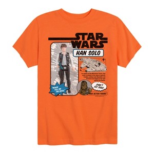 Boys' - Star Wars - Han Solo Action Figure Short Sleeve Graphic T-Shirt - 1 of 4