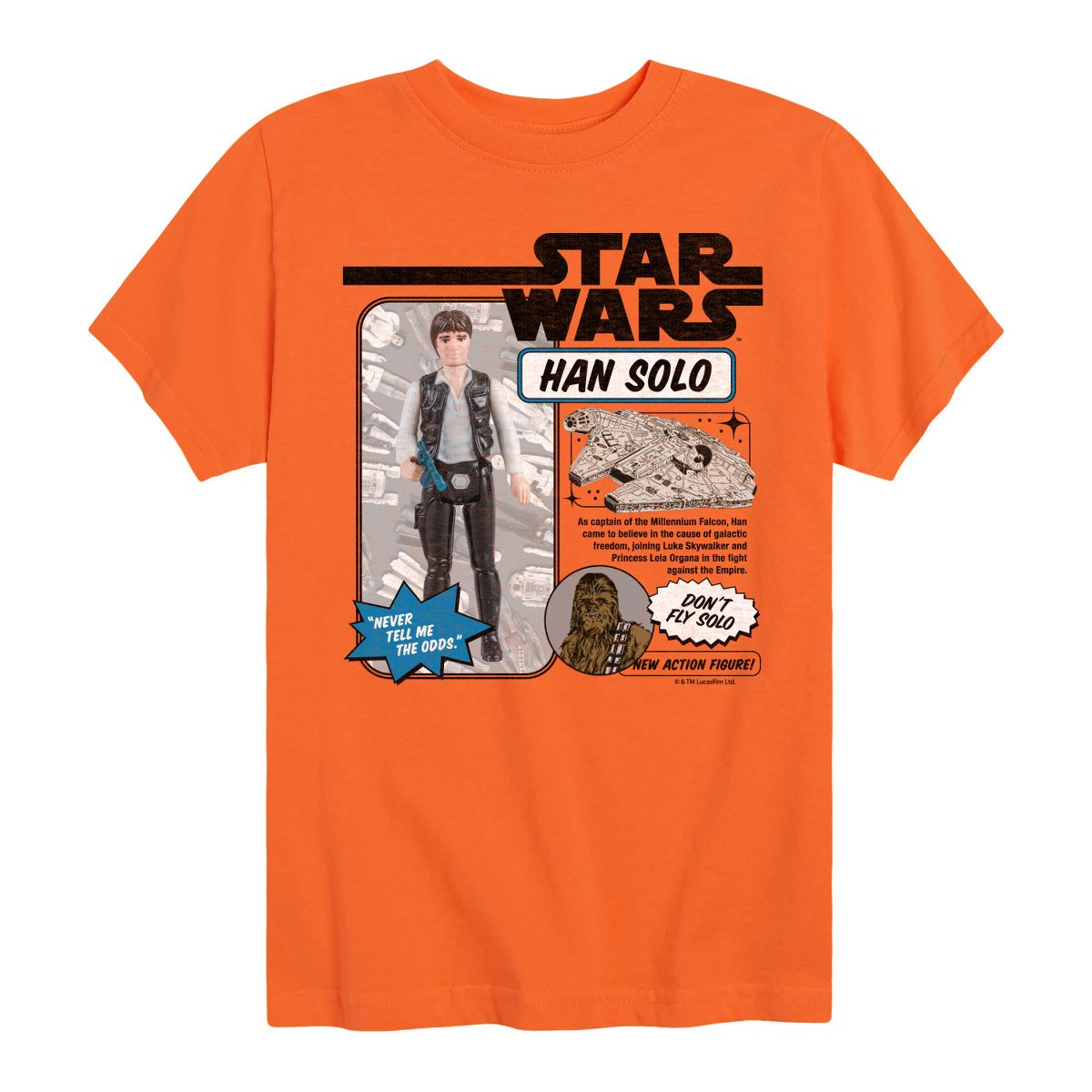 Boys' - Star Wars - Han Solo Action Figure Short Sleeve Graphic T-Shirt - thumbnail 9
