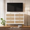 Rattan Storage Cabinets, Dresser with Deep Drawers, Chest of Drawers for Closet with Wide Top - 2 of 4
