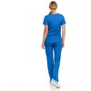 MediChic Women's V-Neck Scrub Set Straight Leg Six Pocket Cargo Scrub Pants with 4-Way Stretch Scrubs Sets - 2 of 4