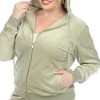 Women's Plus Size 2 Piece Velour Tracksuit Set - White Mark - 4 of 4