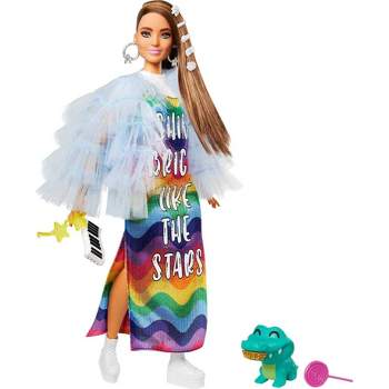 Barbie Extra Doll - Shine Bright Like the Stars Ruffle Coat