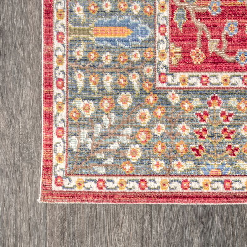 India Flower and Vine Area Rug - JONATHAN Y, 4 of 6