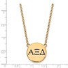 Black Bow Jewelry 14k Yellow Gold Plated Sterling Silver Alpha Xi Delta Greek Life Necklace 18 Inch - 3 of 4