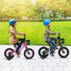 Costway 12"/14"/16"/18" Kid’s Bike with Training Wheels Adjustable Handlebar & Seat Handbrake Black/Pink/Silver - 4 of 4