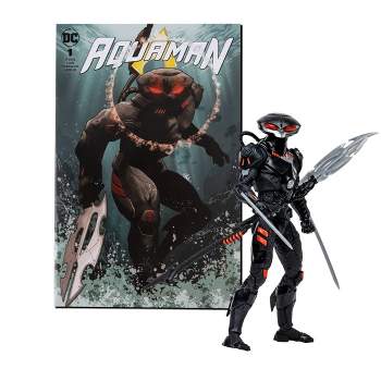 DC Direct Aquaman Black Manta Page Punchers 7" Action Figure with Comic Book