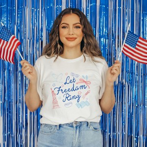 Simply Sage Market Let Freedom Ring Icons Short Sleeve Tee - 1 of 4