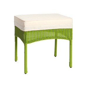 BrylaneHome Roma All-Weather Resin Wicker Ottoman - 1 of 1