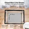 KeaBabies 2-Pack Isla Mini Crib Sheets, Pack and Play Sheets Fitted, Pack N Play Sheets, Fitted Crib Sheet - 2 of 4