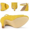 Perphy Women's Platform Peep Toe Buckle Ankle Strap Stiletto Heel Pumps - 3 of 4