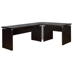 Gulches Desk Collection ¨C Extension Desk (L-Shaped Ready) & 2-Drawer Computer Desk with Storage & Power Outlet - 1 of 4