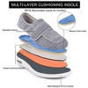 Women's Wide Width Elderly Shoes, Adjustable Hook and Loop Closure Anti-Slip Breathable Lightweight, Swollen Feet Walking Sneakers - 3 of 4
