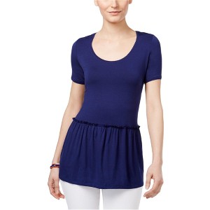 G.H. Bass & Co. Womens Peplum Basic T-Shirt - 1 of 1