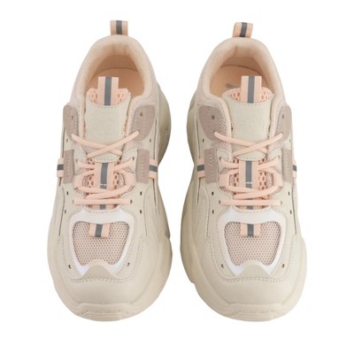Женские кроссовки Andrea Women’s Chunky Fashion Sneakers with Platform Sole 90063 Beige 9 — фото 4