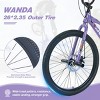 SEVOBAL Bicycles 26 Inch Freestyle Kids Bike Shimano 7 Speed Double Disc Brakes for Boys and Girls, Purple, 68.8"*26.77"*47.6" - 2 of 4
