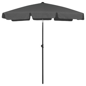 vidaXL Beach Umbrella Anthracite 70.9"x47.2" - 1 of 4