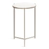 Kate and Laurel Aguilar Round Metal Side Table, 15x15x24, Silver - 4 of 4
