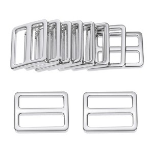 Unique Bargains Zinc Alloy Durable Multipurpose Tri Glide Metal Buckles for Bags 10 Pcs - 1 of 4