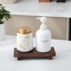 BRINJOY Wooden Countertop Riser - Waterproof Display Stand for Bathroom Kitchen Decor, Walnut - 4 of 4