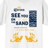 Corona See You On The Sand Men's White T-shirt - 2 of 3