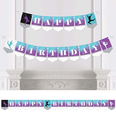 Big Dot of Happiness Must Dance to the Beat - Dance - Birthday Party Bunting Banner - Birthday Party Decorations - Happy Birthday