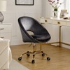 Hector Modern Velvet  Ergonomic Swivel Office Desk Chair with Adjustable Height | Karat Home - 2 of 4