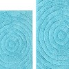 Knightsbridge Stylish And Comfortable Traditional Echo Design 2 PC Cotton Bath Rug Set 20"x30" & 24"x40" Stone - 3 of 4
