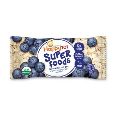 HappyTot Super Foods Oat Bar Blueberry &#38; Oatmeal - 5ct/4.4oz