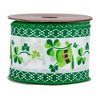 Northlight St. Patrick's Day Top Hat Wired Spring Craft Ribbon - 2.5" x 10 Yards - 3 of 4