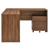 Modway Render Wood Desk and File Cabinet Set - 2 of 4