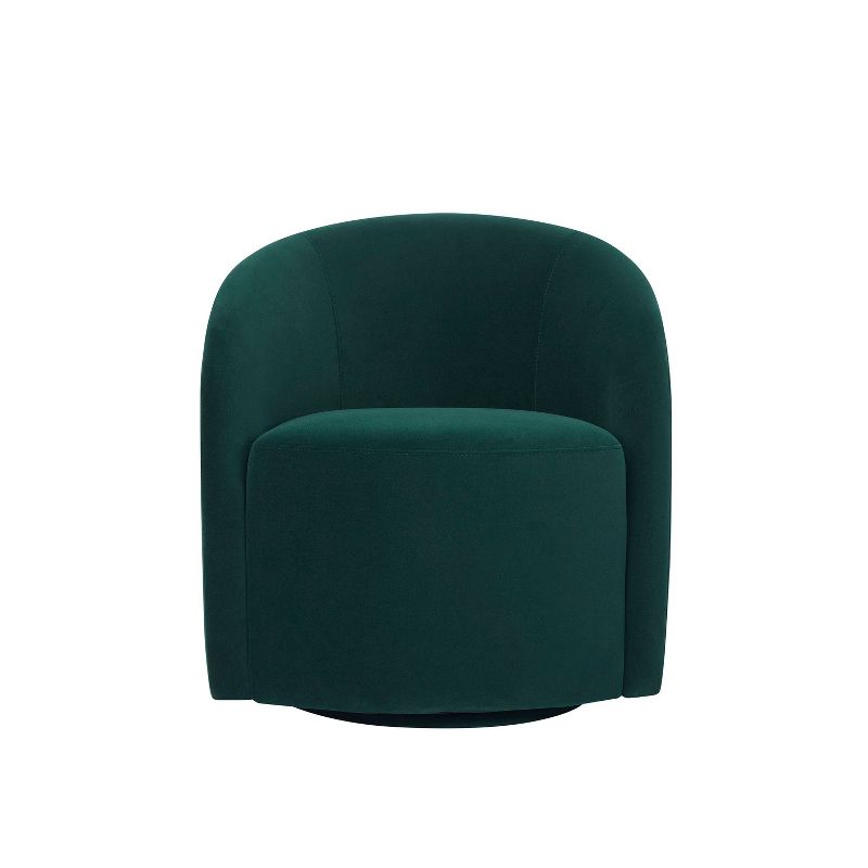 Lifestyle Solutions Bournemouth Swivel Accent Chair Green Velvet, 3 of 10