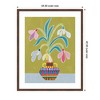 Kate and Laurel Framed Art Snowdrops the January Birth Flower by Rachel Lee, 34x42, Florence Medium Brown - 2 of 4