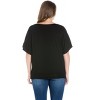 24seven Comfort Apparel Plus Size Short Sleeve Loose Fitting Dolman Top - image 3 of 3