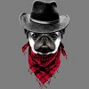Women's Design By Humans Cowboy Pug By clingcling Racerback Tank Top - 2 of 3