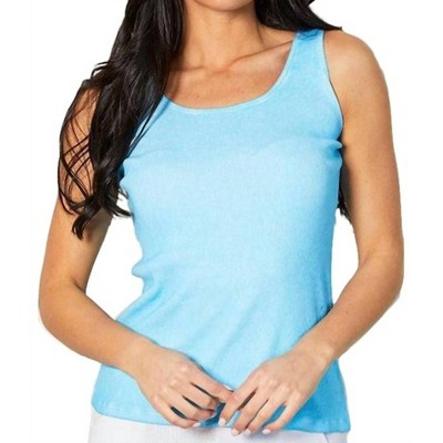 Women's OIL-WASHED BRA-FRIENDLY TANK TOP - ANGEL