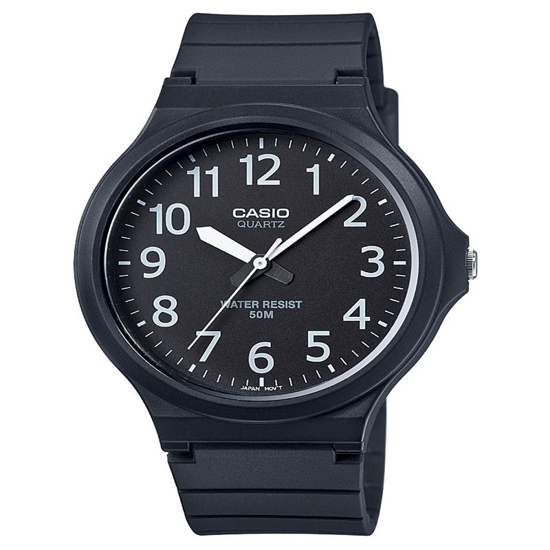 Casio Men's Super Easy Reader Watch, Black/White Dial - MW240-1BV, 1 of 2