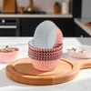 Unique Bargains Solid Color Disposable Baking Cups Aluminum Foil Greaseproof Paper 1.97"x1.18" 100 Pcs - 2 of 4