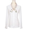 INSPIRE CHIC Women's Floral Printed 100% Cotton Lace Trim Square Scarves 1Pc - 2 of 4
