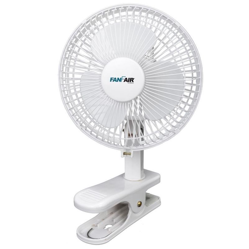 FanFair 6-inch Clip on Fan – WHITE, 1 of 4