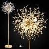 Vynxaria 69 Inch Silver Chrome Floor Lamp with 32 Firework Crystal Hangers, for Bedroom & Living Room, Bulb Not Included - 4 of 4