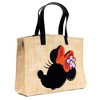 Disney Bag, Small Tote, Minnie Mouse Embroidered Bow, Raffia Straw - 2 of 4