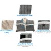 5 Star Super Deals Ultra Soft Fleece Shawl with Oversized Pockets - Reversible Warm Cable Knit - Winter Scarf Shoulder Cozy Plush Wrap - 2 of 4