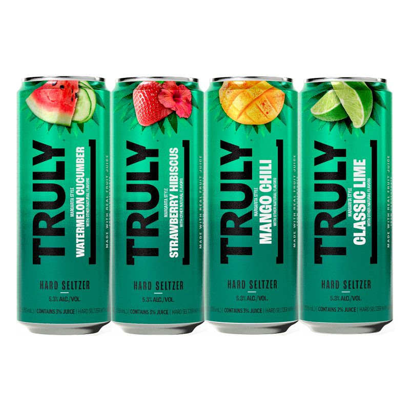 Truly Hard Seltzer Margarita Style Mix Pack - 12pk/12 fl oz Cans, 3 of 12
