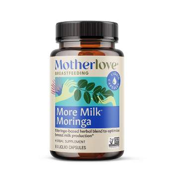 Motherlove More Milk Moringa Vegan Capsules - 60ct Non-GMO Capsules